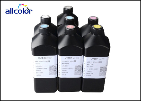 حبر طابعة UV CMYK المغناطيسي ، حبر قابل للشفاء رأس الطباعة DX5 DX7 من إبسون